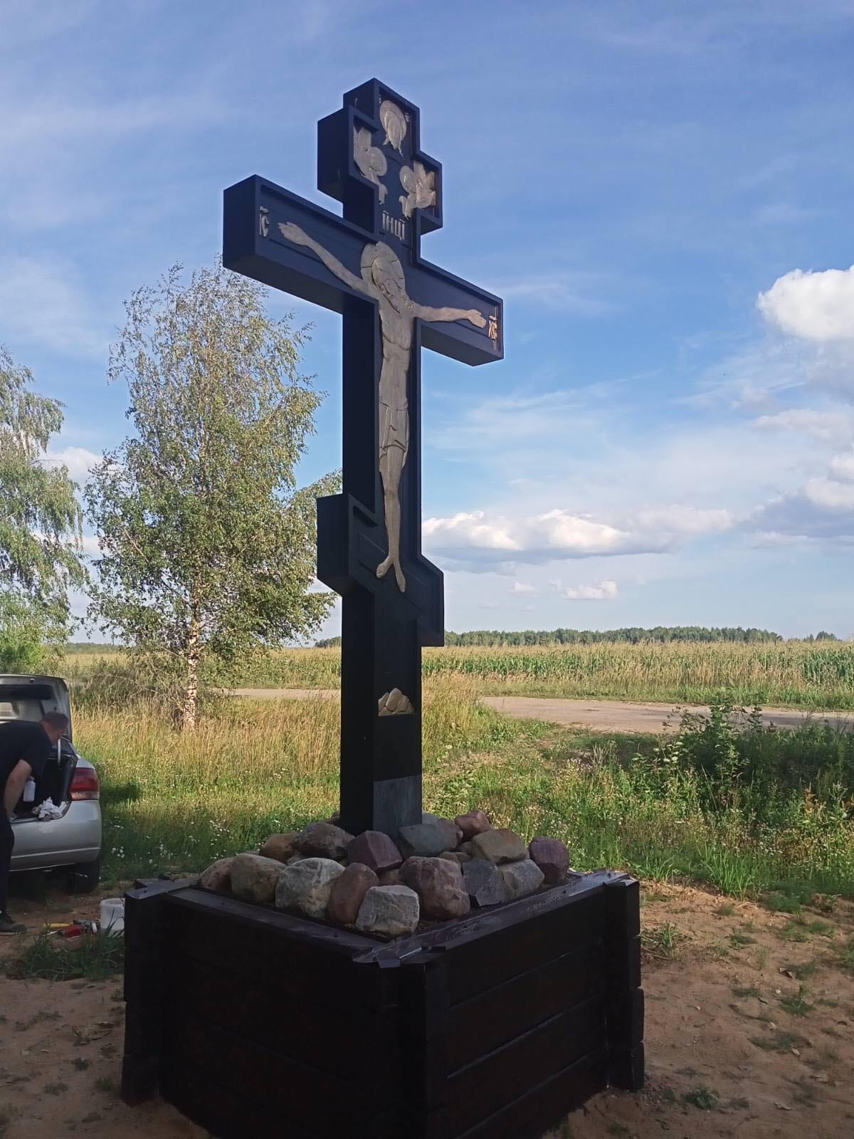 Поклонный крест г. Иваново из Дуба №4