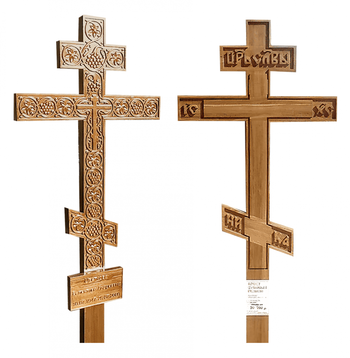 крест на могилу из дерева Дуба