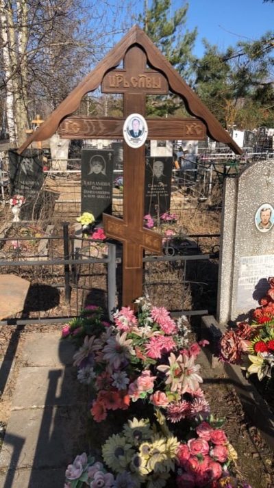 Крест на могилу из Дуба Арт. №13