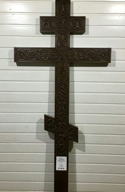 Крест на могилу из Дуба Арт. К-006